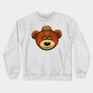 Cute teddy bear baby bear smiley hand drawn, kind, beautiful gifts for children collection Crewneck Sweatshirt